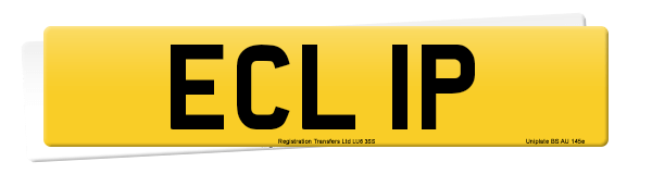 Registration number ECL 1P